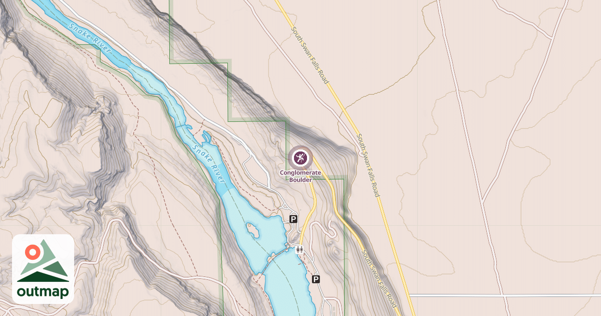 Map of Conglomerate Boulder