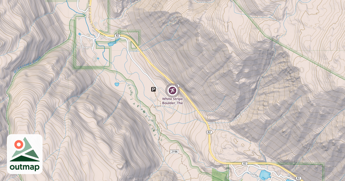 Map of White Stripe Boulder, The