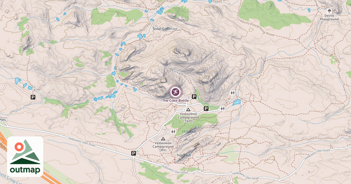 Map of The Coke Bottle
