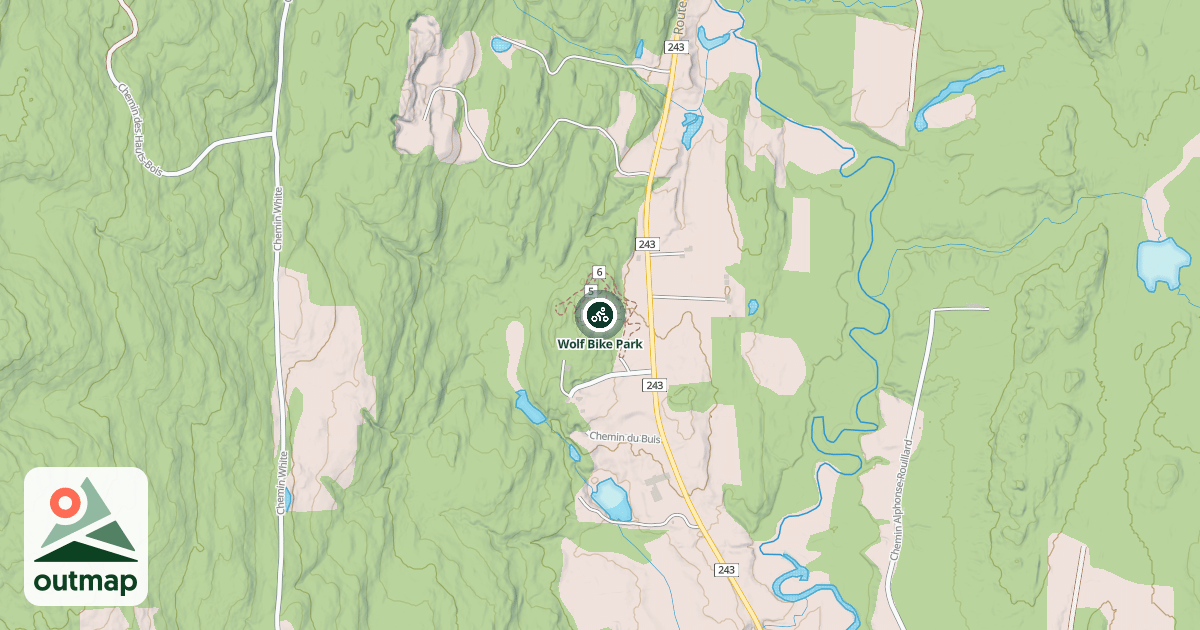 Map of Wolf Bike Park