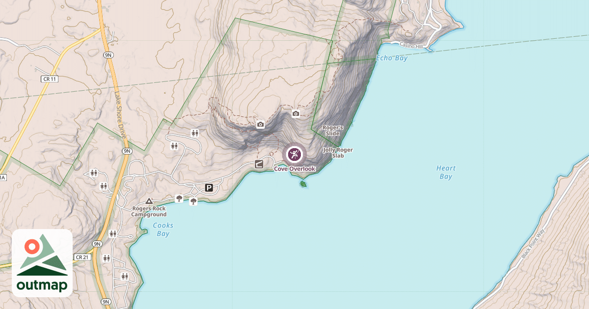 Map of Cove Overlook