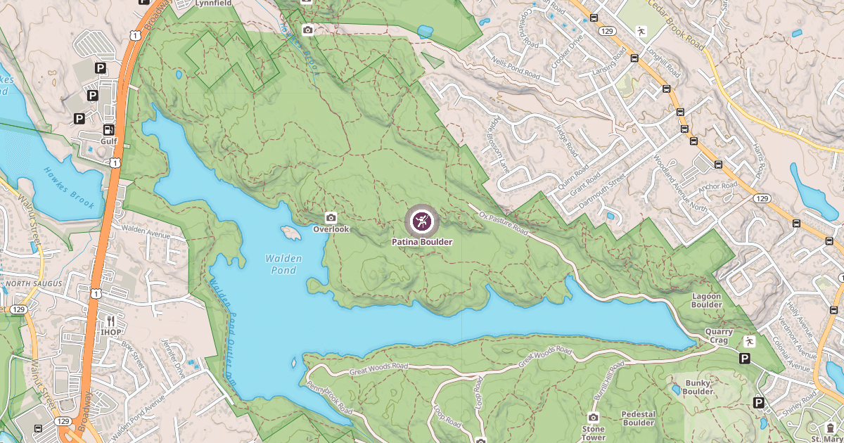 Map preview of Patina Boulder