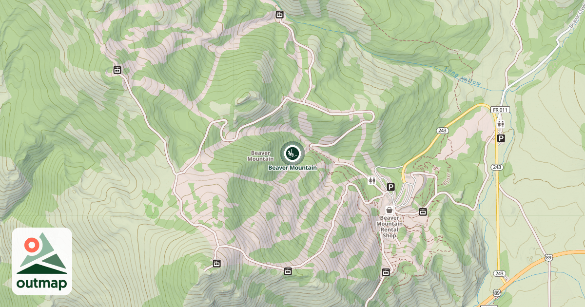 Map of Beaver Mountain