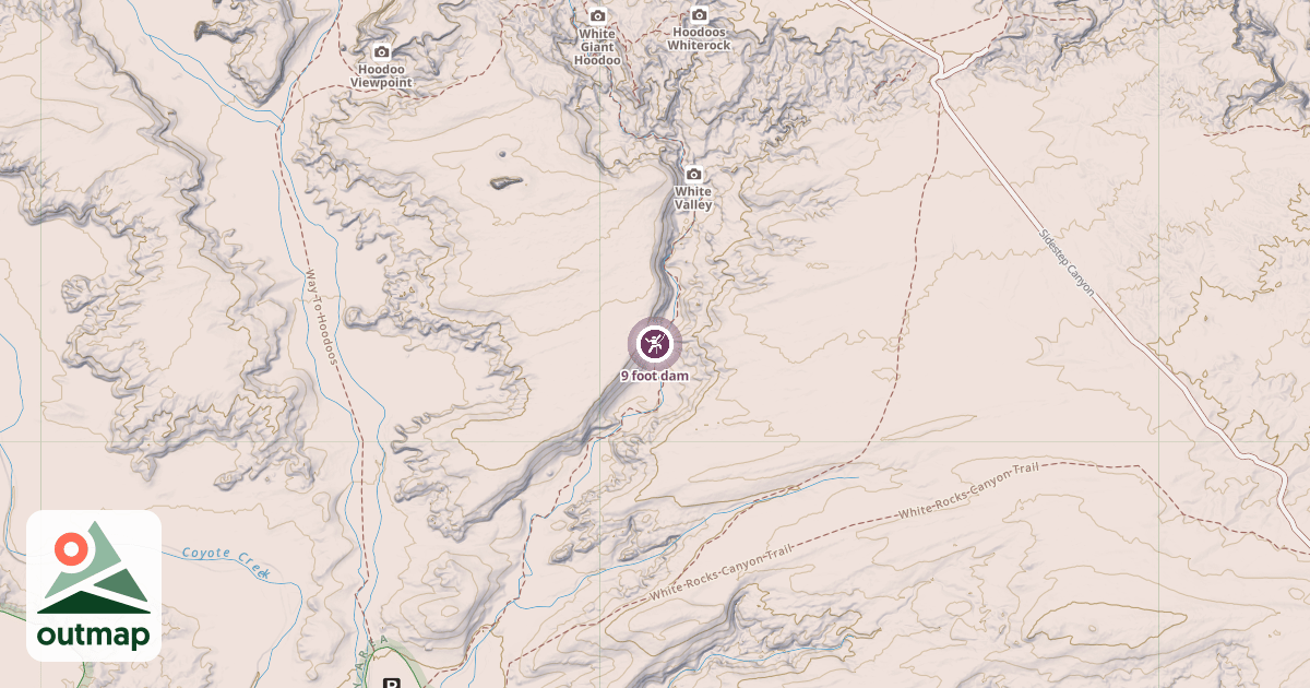 Map of 9 foot dam