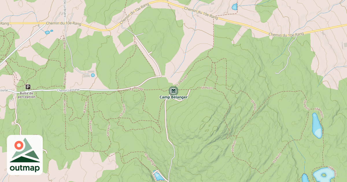 Map of Camp Bélanger