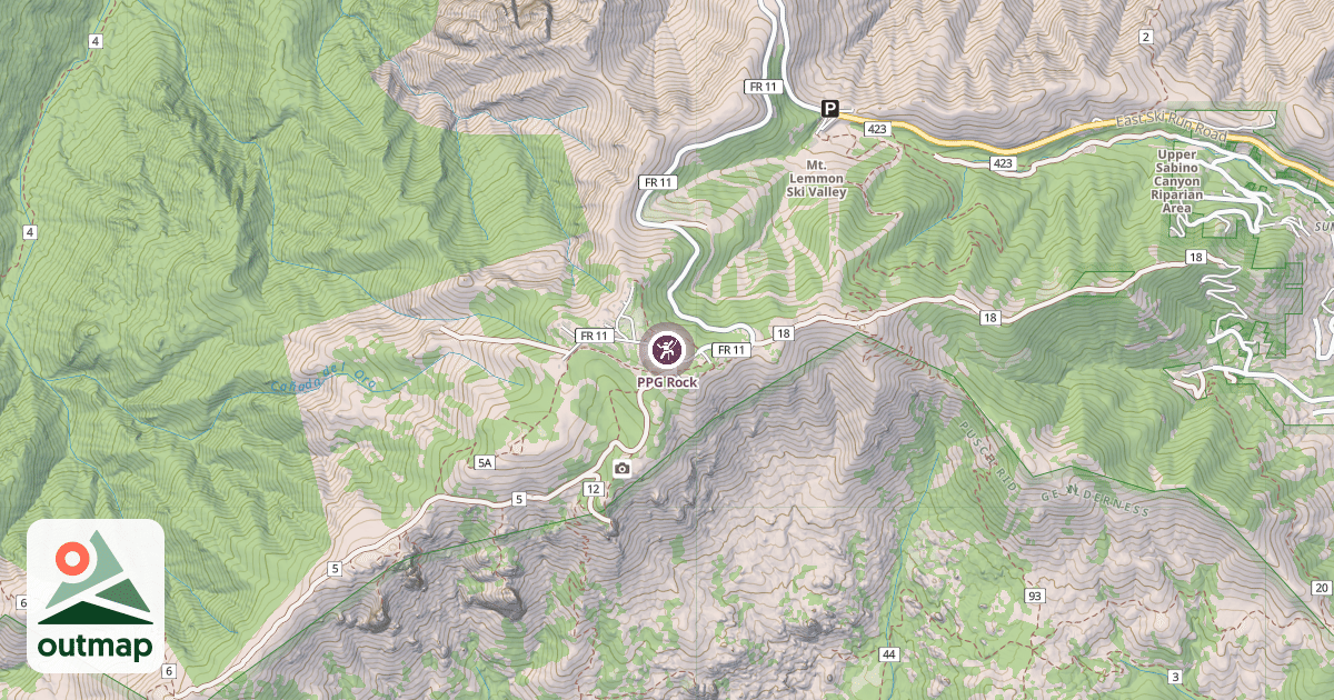 Map of PPG Rock
