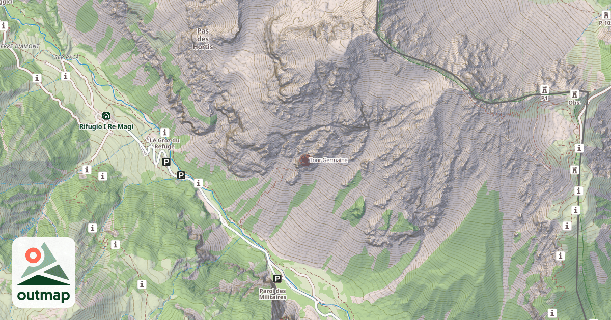 Map of Tour Germaine