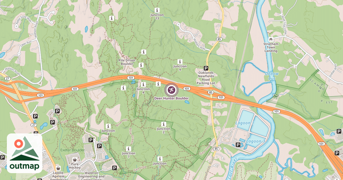Map of Deer Hunter Boulder