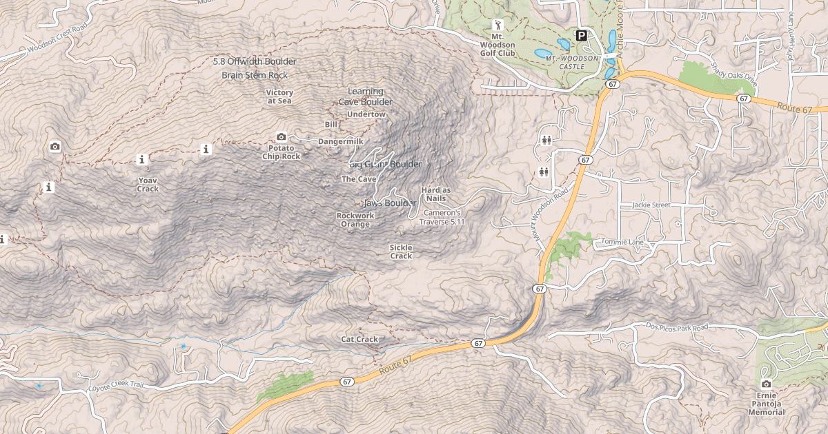 Map preview of Cameron's Traverse
