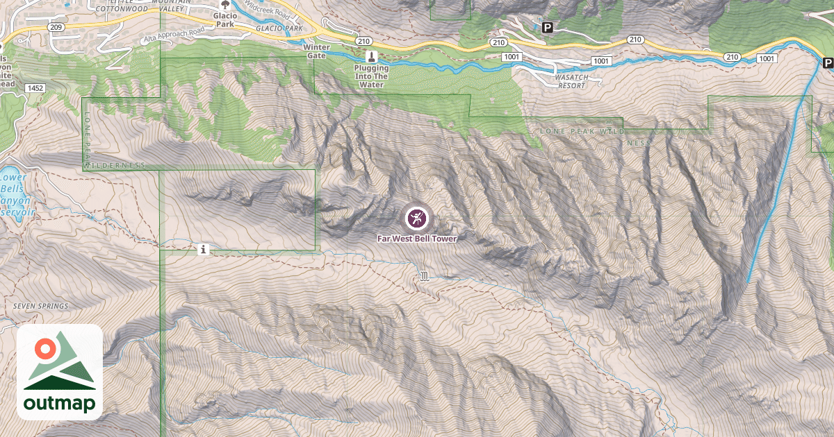 Map of Far West Bell Tower