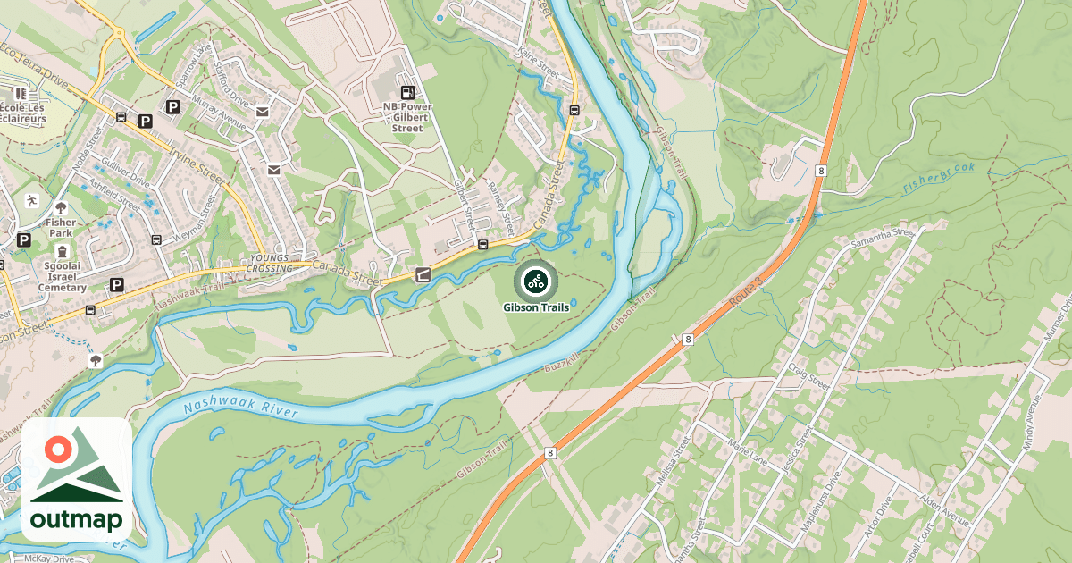 Map of Gibson Trails