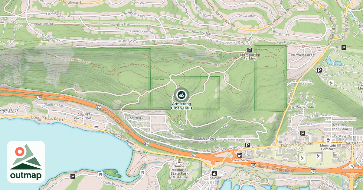 Map of Armstrong Urban Trails