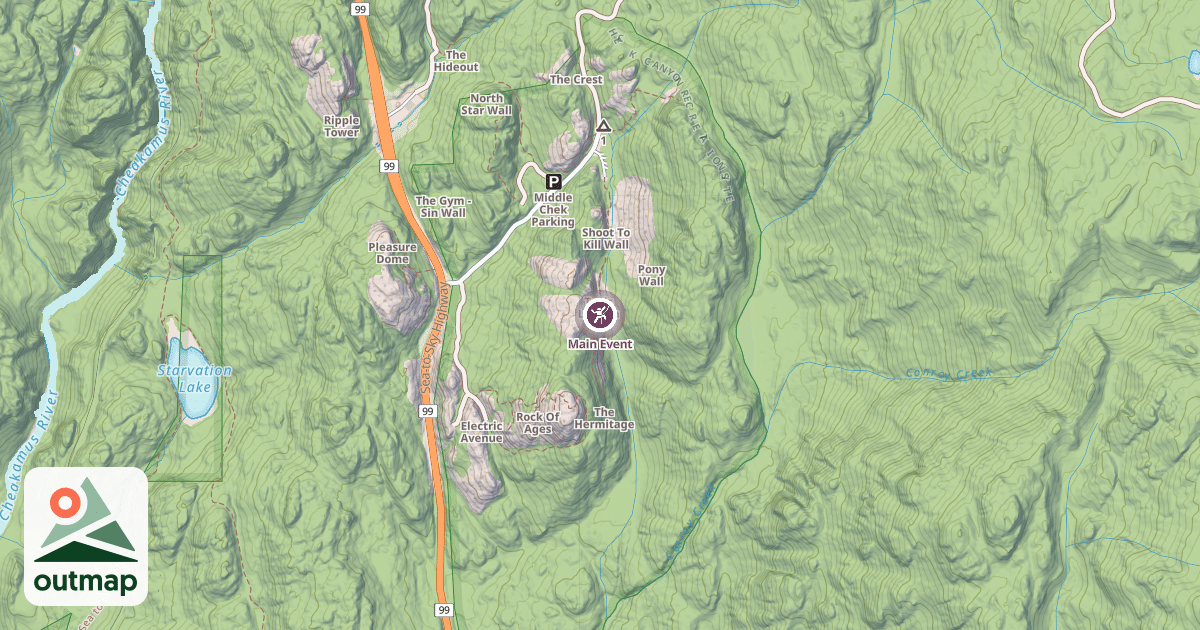 Map of Main Event