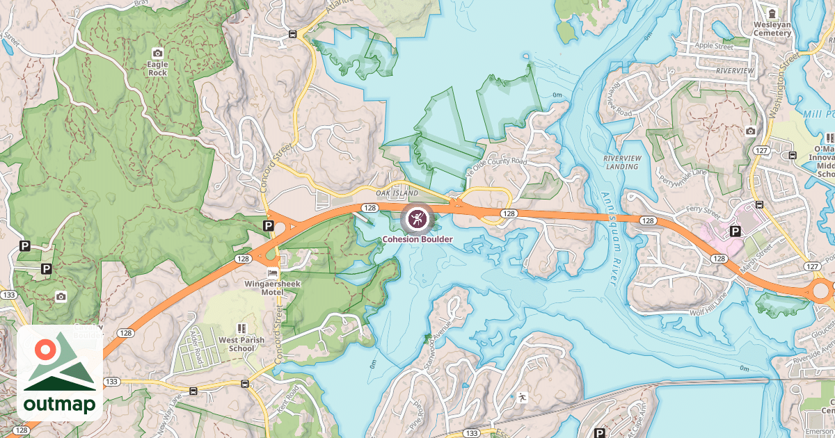 Map of Cohesion Boulder