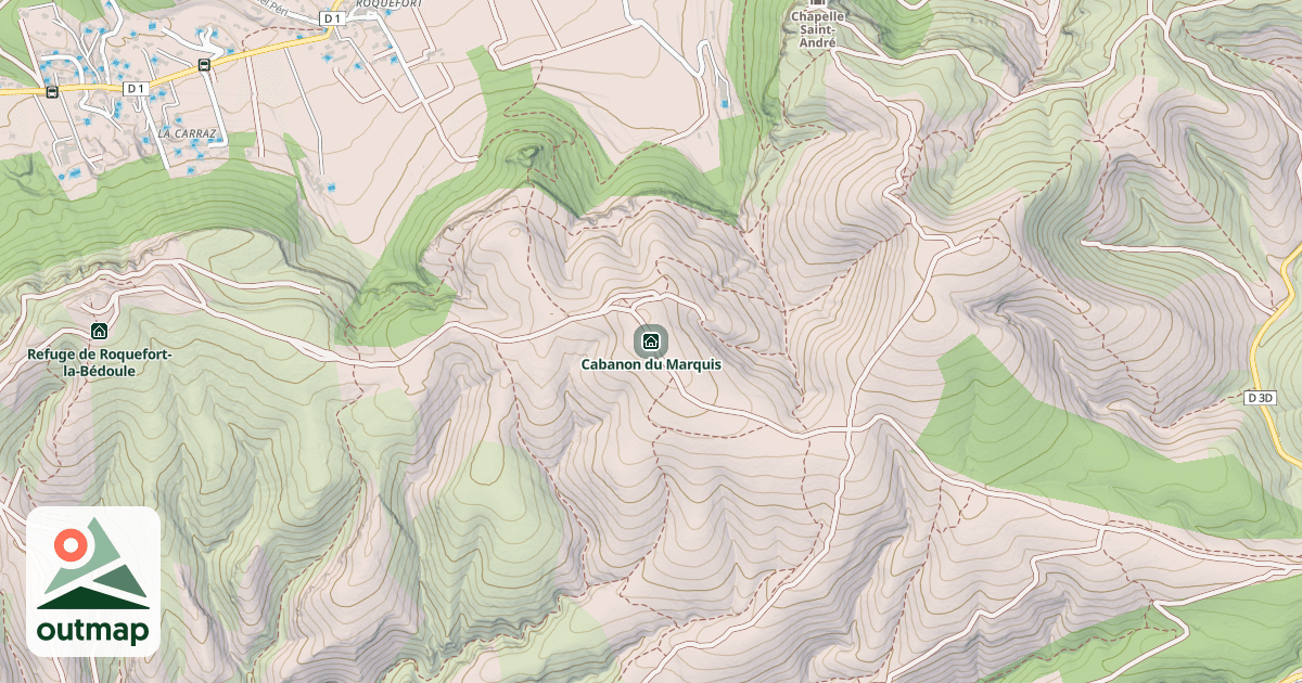 Map of Cabanon du Marquis