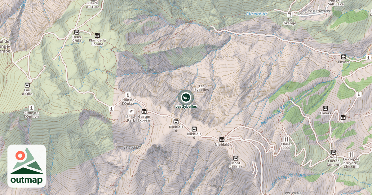 Map of Les Sybelles