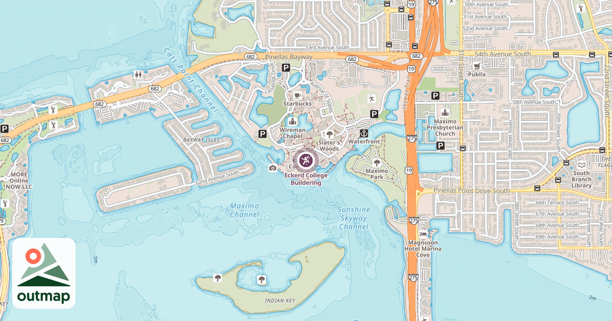 Map of Eckerd College Buildering