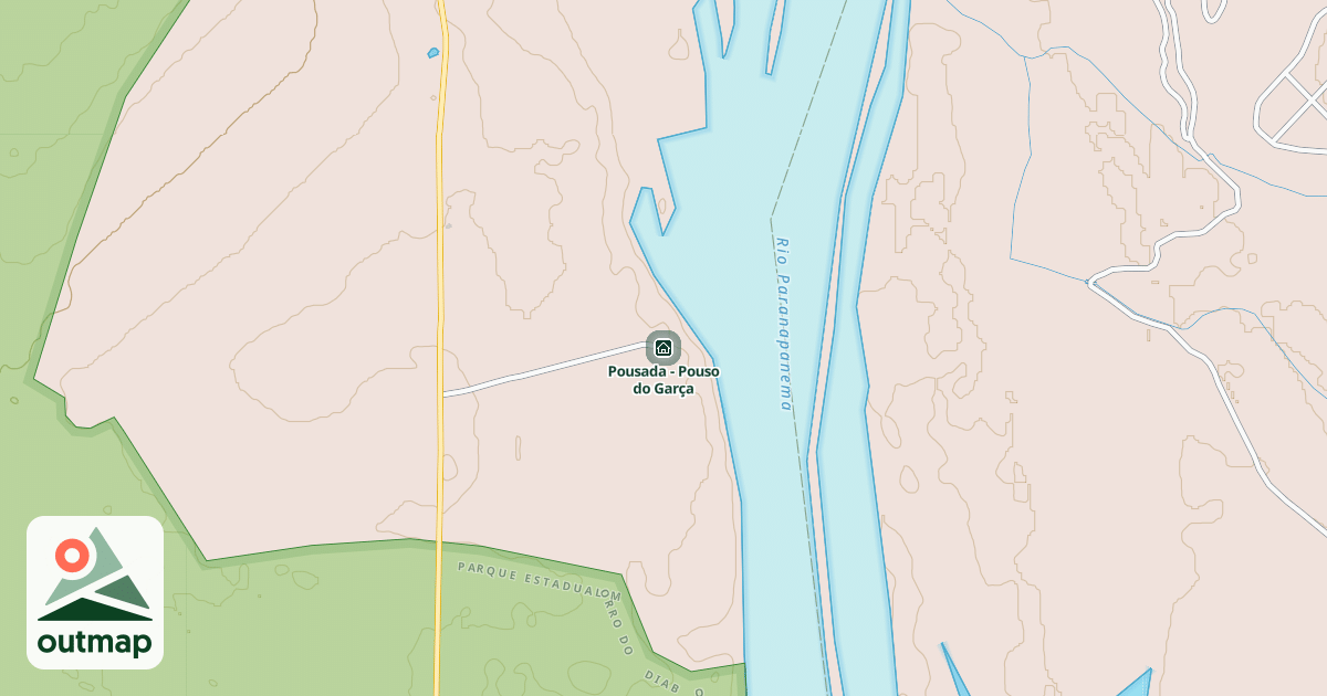 Map of Pousada - Pouso do Garça