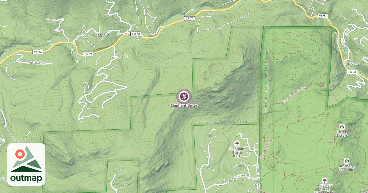 Map of Elephant Butte