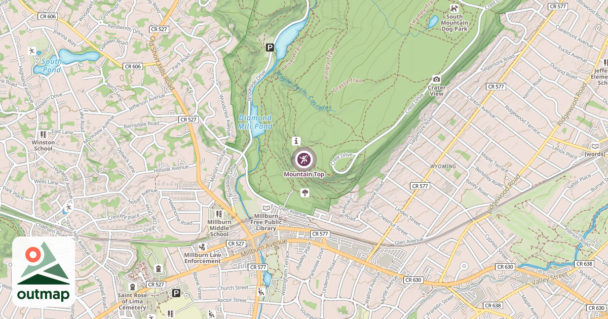 Map of Mountain Top
