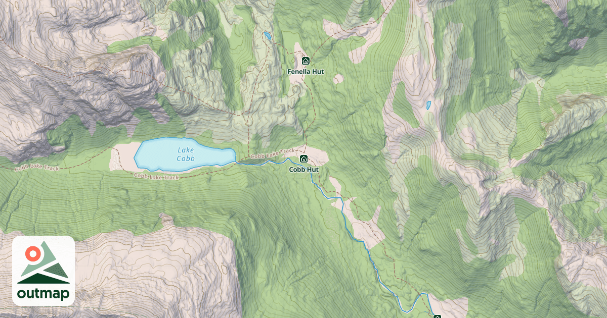 Map of Cobb Hut