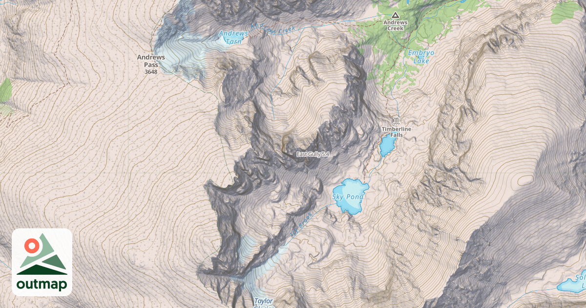 Map of East Gully