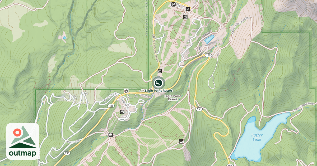 Map of Eagle Point Resort