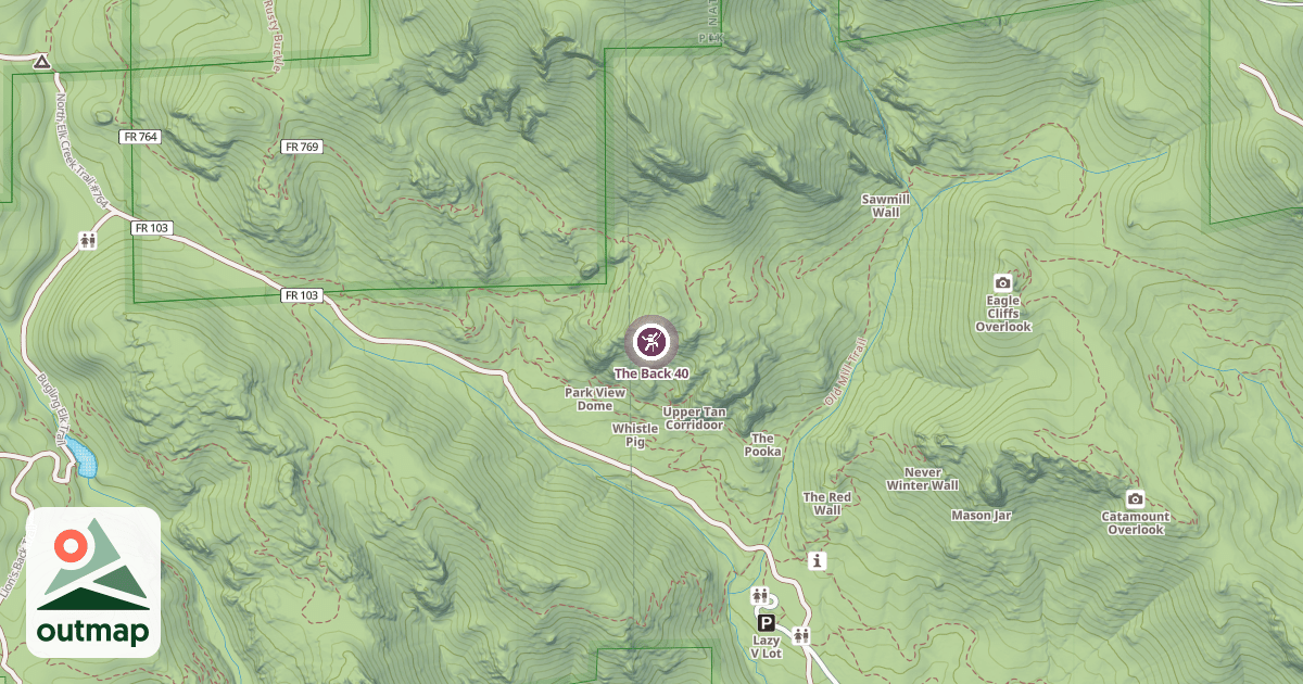 Map of The Back 40