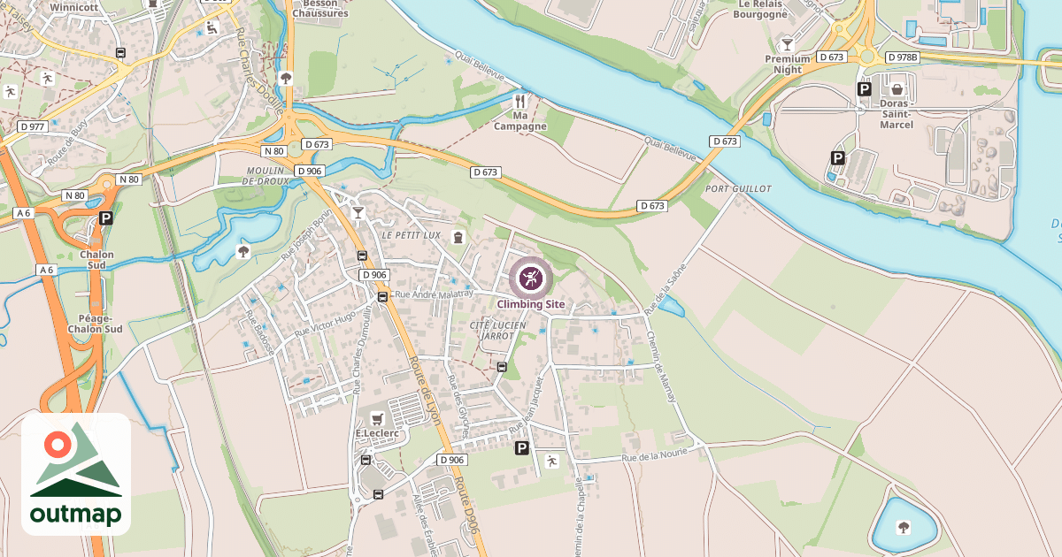 Map of Climbing Site
