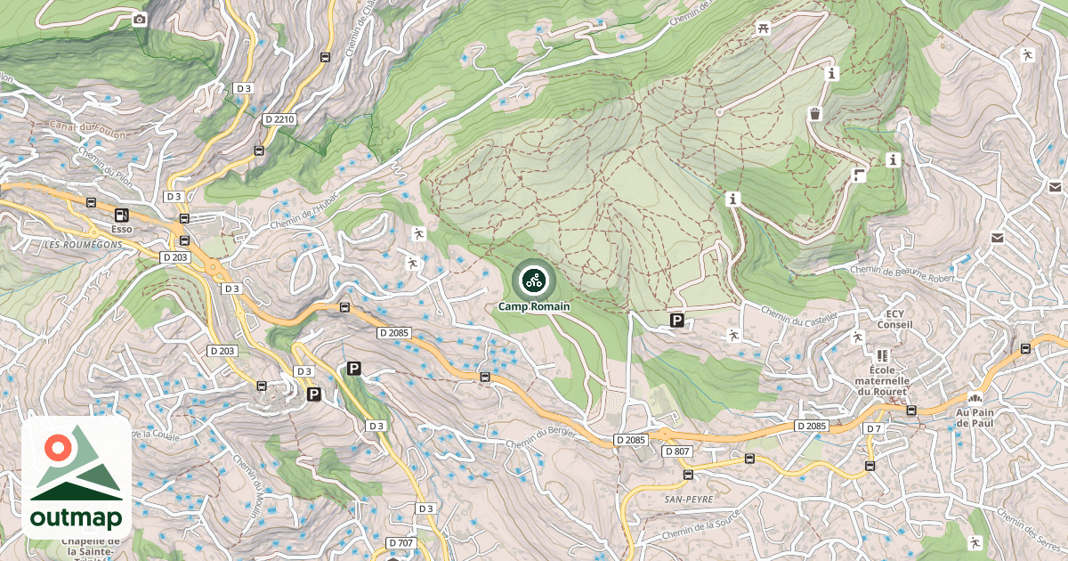Map of Camp Romain