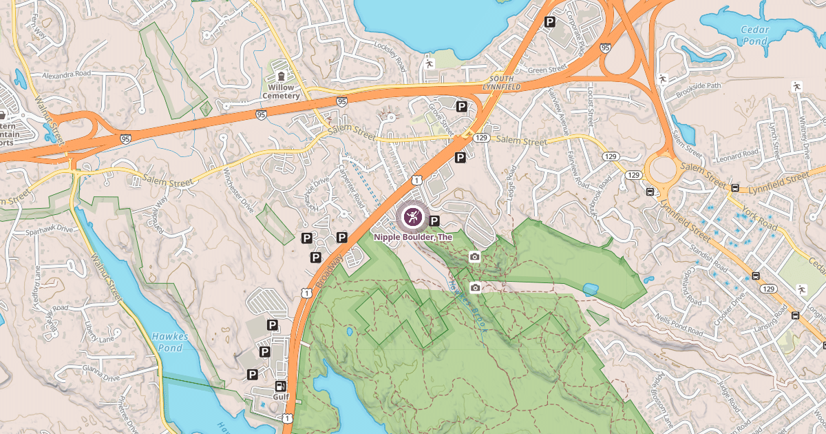 Map preview of Nipple Boulder, The