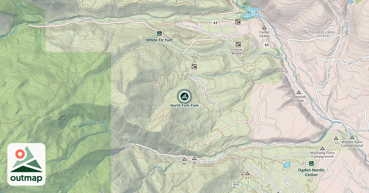 Map of North Fork Park
