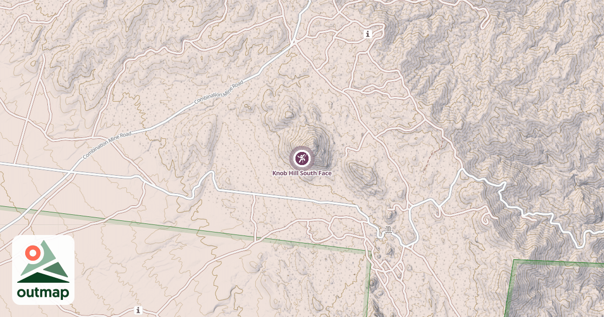 Map of Knob Hill South Face