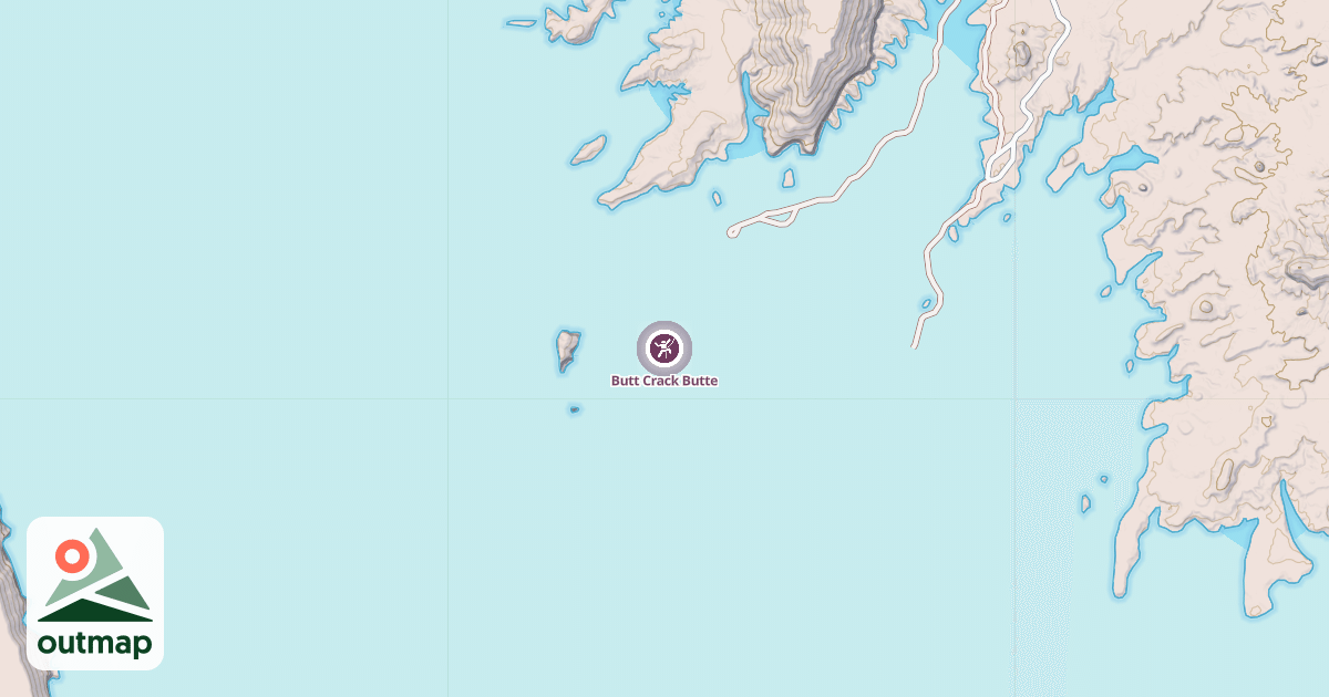 Map of Butt Crack Butte
