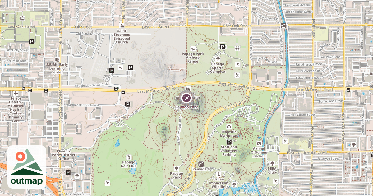 Map of Papago Park
