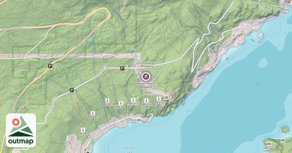 Map of Minor Threat Boulders