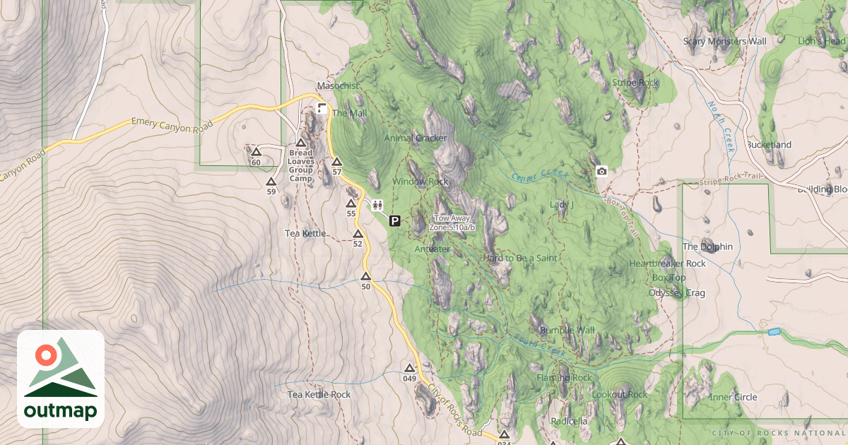 Map of Tow Away Zone