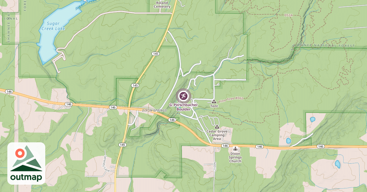 Map of G: Perschbacher Boulder