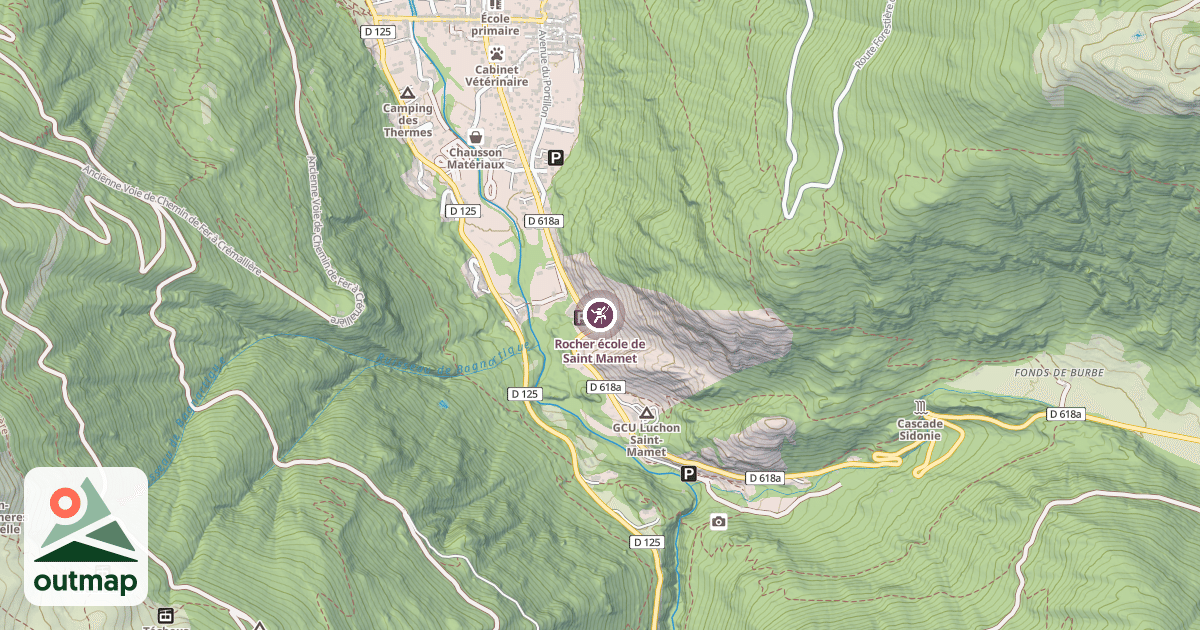 Map of Rocher école de Saint Mamet