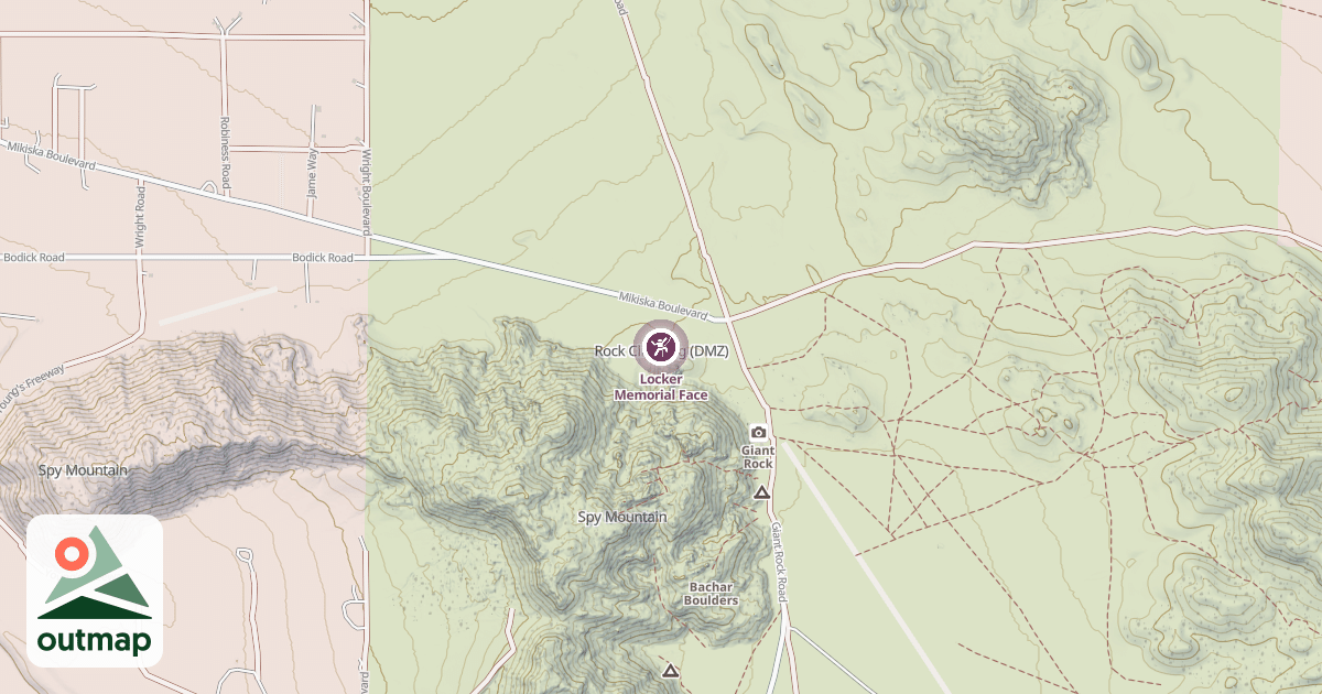 Map of Locker Memorial Face