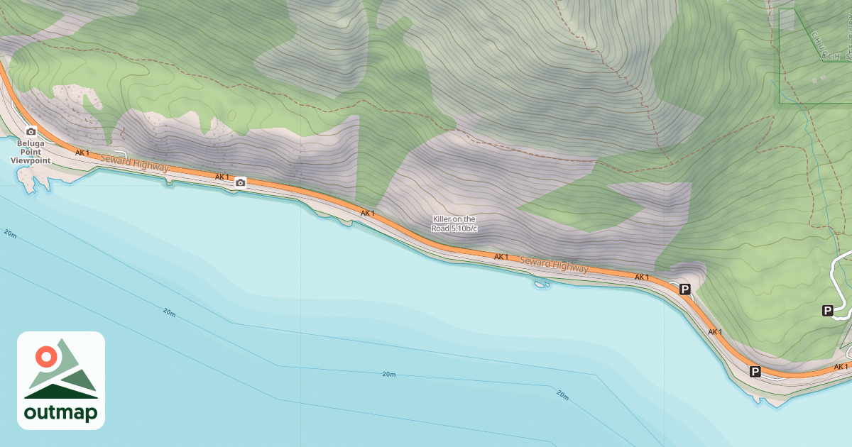 Map of Killer on the Road