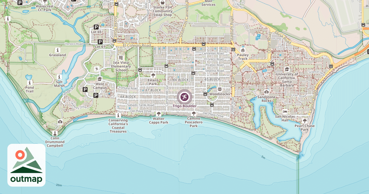 Map of Trigo Boulder