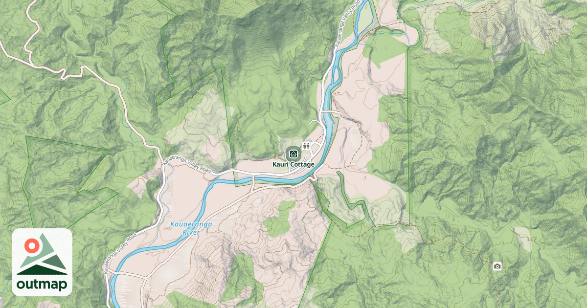 Map of Kauri Cottage