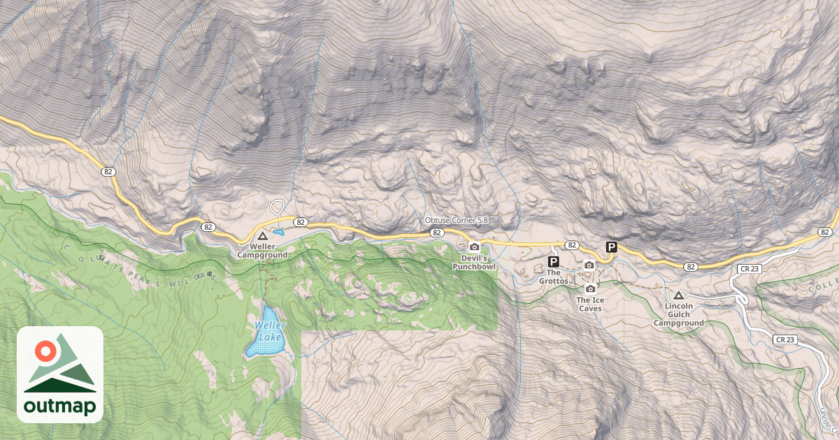 Map of Obtuse Corner