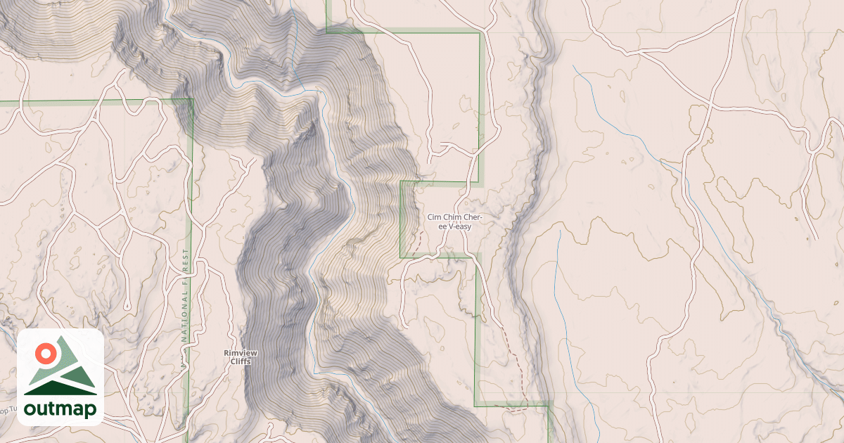 Map of Cim Chim Cher-ee
