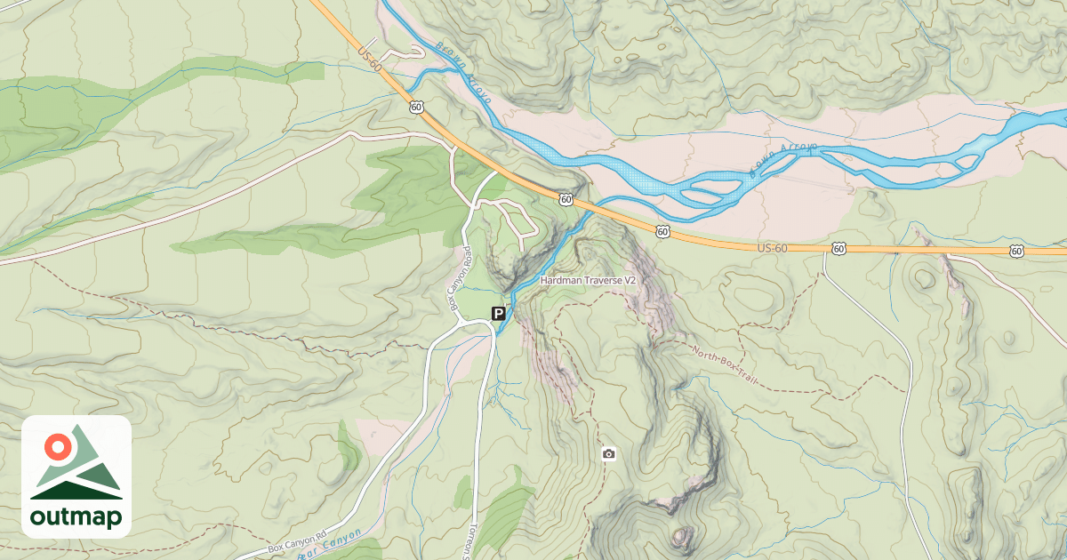 Map of Hardman Traverse