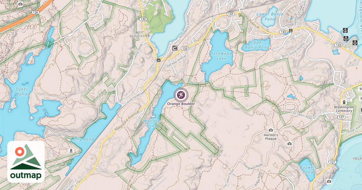 Map of Orange Boulder