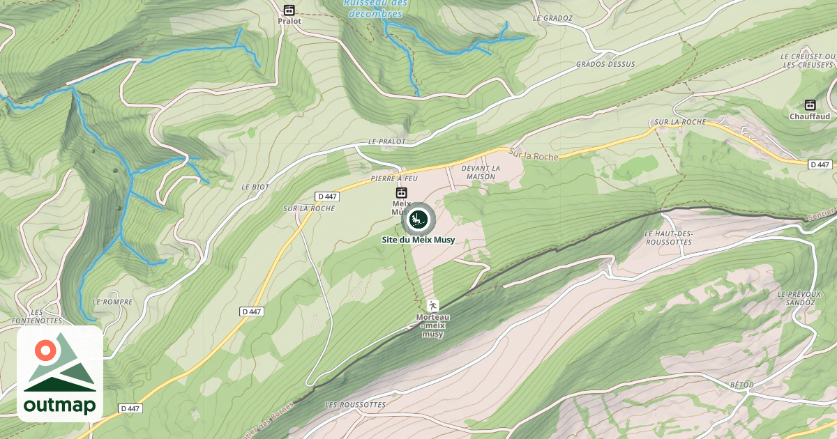 Map of Site du Meix Musy