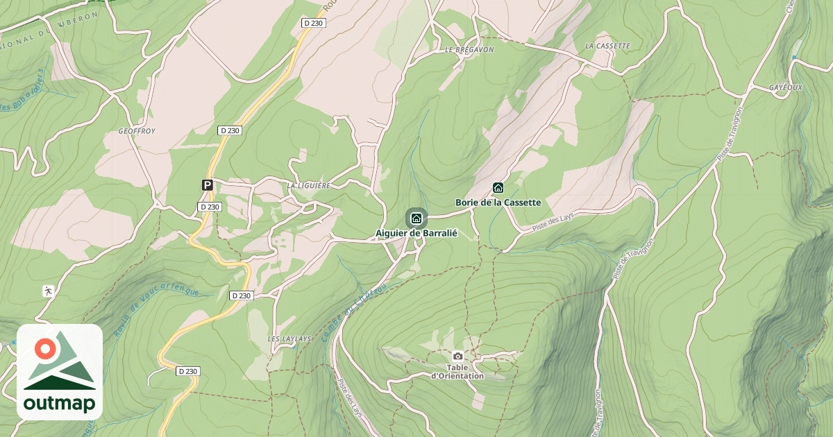 Map of Aiguier de Barralié