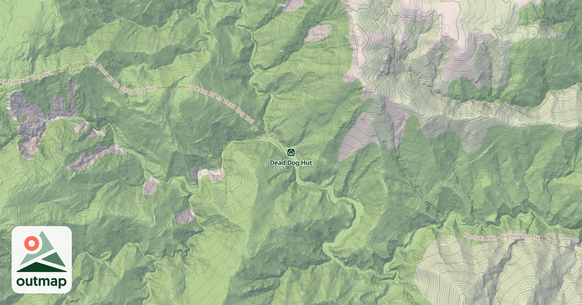 Map of Dead Dog Hut